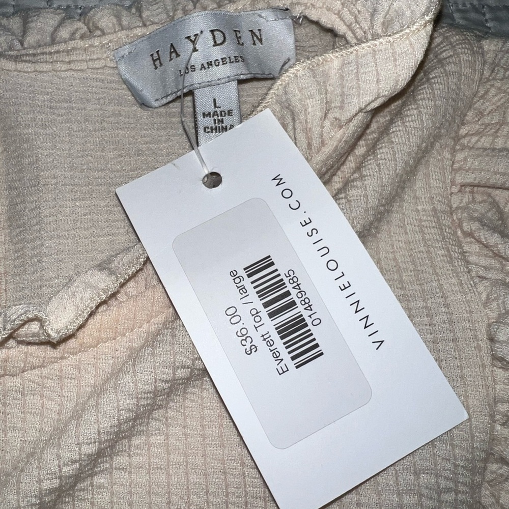 Hayden Cream Ruffle Blouse - Picture 9 of 12